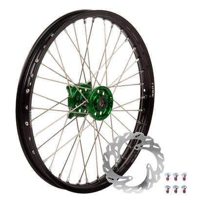 Tusk Impact Complete Front Wheel Package Kawasaki KX125 2004–2014 - Adventure Parts