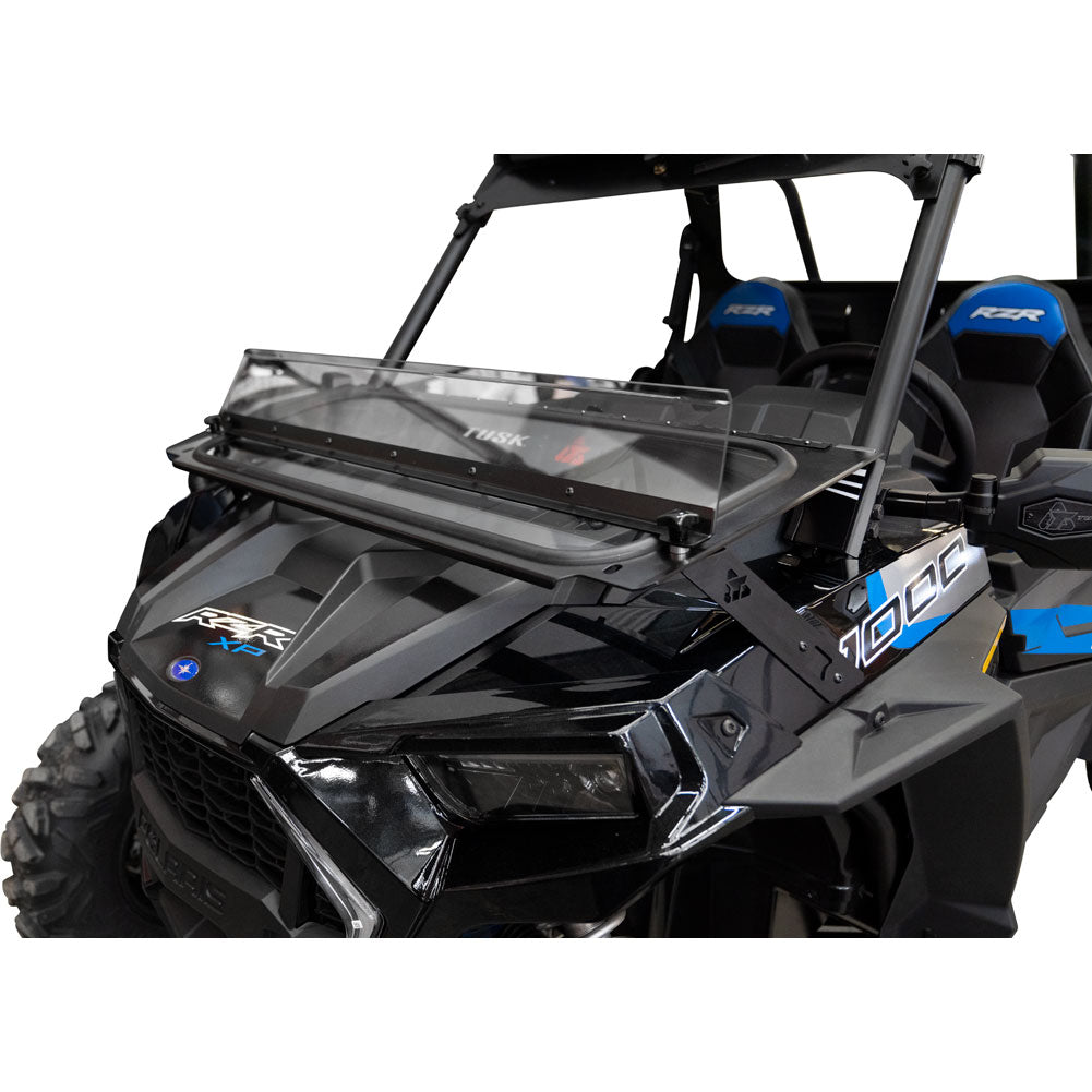 Tusk UTV Folding Glass Windshield with Windshield Wiper Polaris RZR XP 4 Turbo S 2019–2021