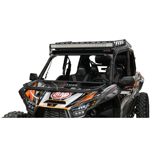 Tusk UTV Folding Glass Windshield with Windshield Wiper Kawasaki Teryx KRX 1000 2020–2025