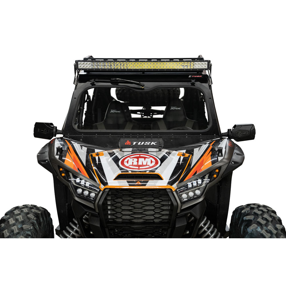 Tusk UTV Folding Glass Windshield with Windshield Wiper Kawasaki Teryx KRX 1000 2020–2025