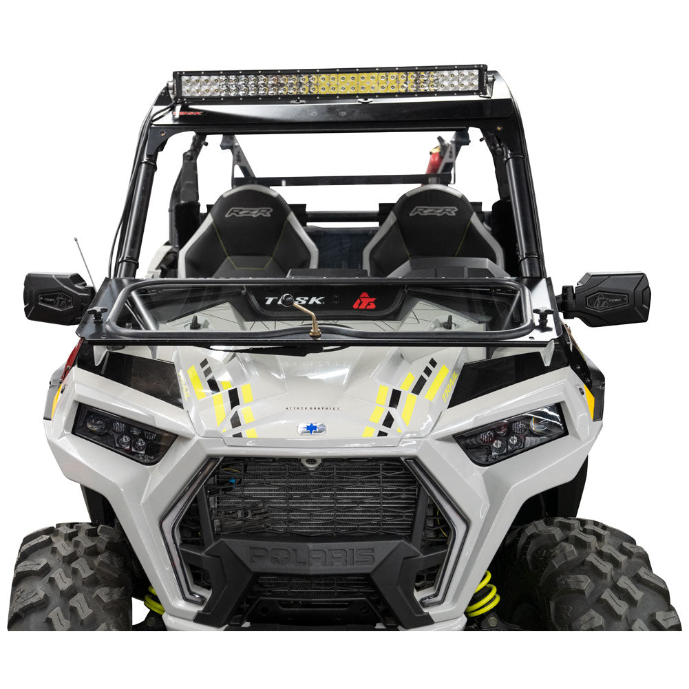 Tusk UTV Folding Glass Windshield with Windshield Wiper Polaris RZR 900 Trail Premium 2021–2025