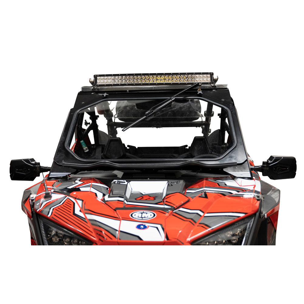 Tusk UTV Folding Glass Windshield with 18" Windshield Wiper Polaris RZR Pro XP 4 Premium 2020–2024