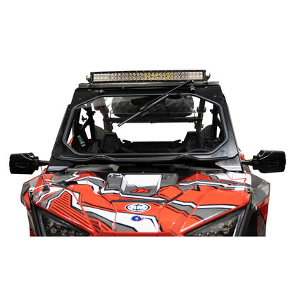 Tusk UTV Folding Glass Windshield with 18" Windshield Wiper Polaris RZR Pro XP 4 Premium 2020–2024