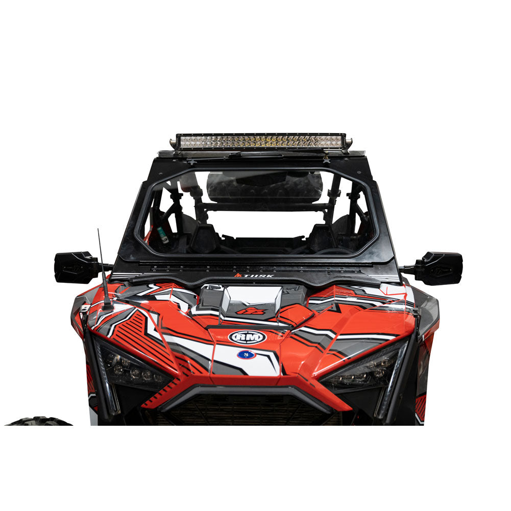 Tusk UTV Folding Glass Windshield with 18" Windshield Wiper Polaris RZR Pro XP 4 Premium 2020–2024