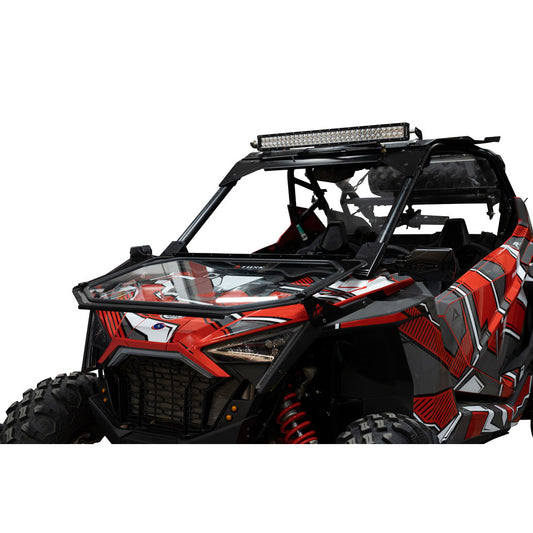 Tusk UTV Folding Glass Windshield with 18" Windshield Wiper Polaris RZR Pro XP 4 Premium 2020–2024