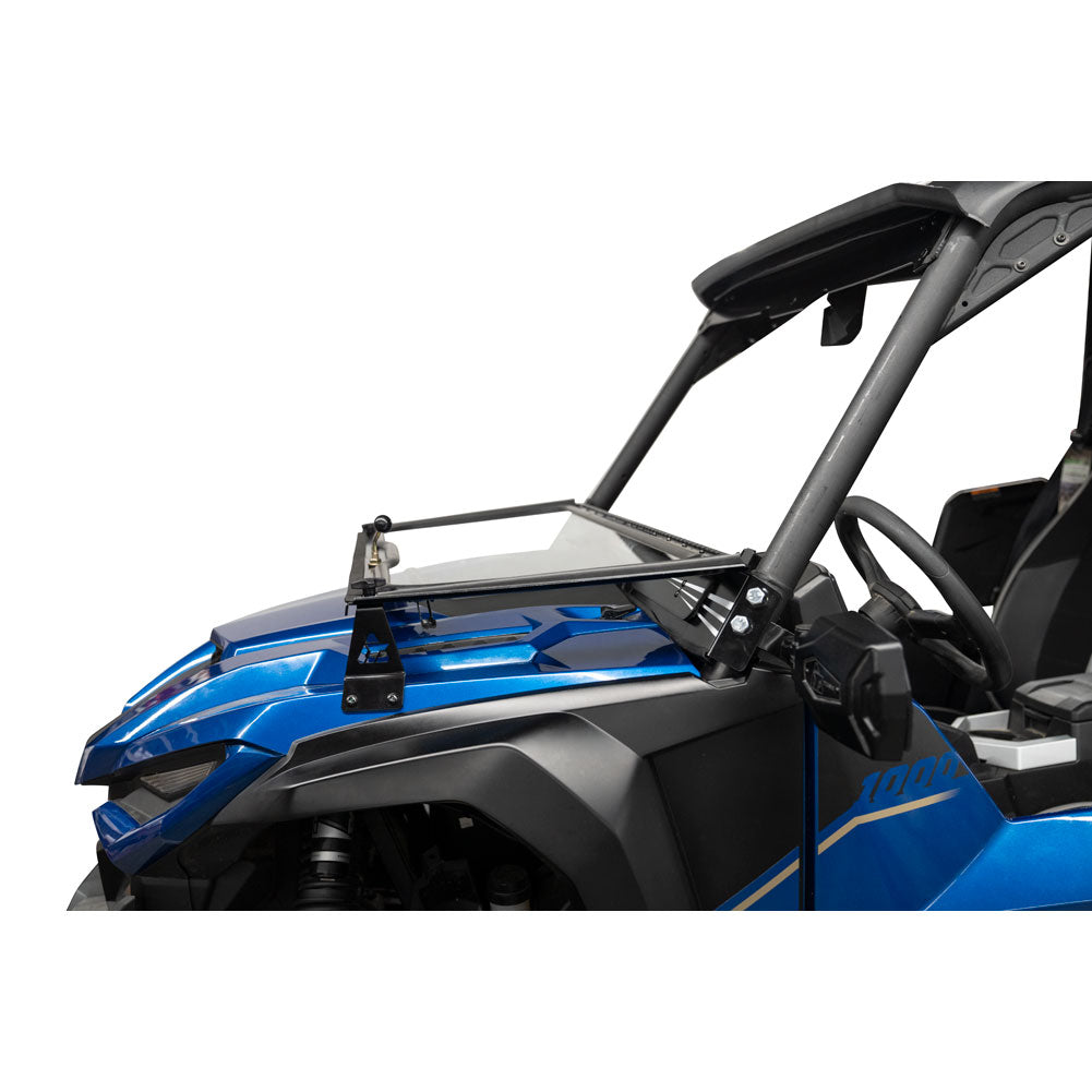 Tusk UTV Folding Glass Windshield with Windshield Wiper Yamaha Wolverine RMAX2 1000 2021-2025