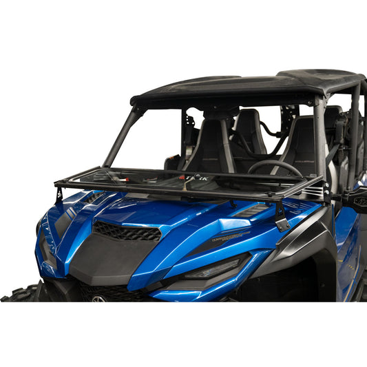 Tusk UTV Folding Glass Windshield with Windshield Wiper Yamaha Wolverine RMAX2 1000 2021-2025