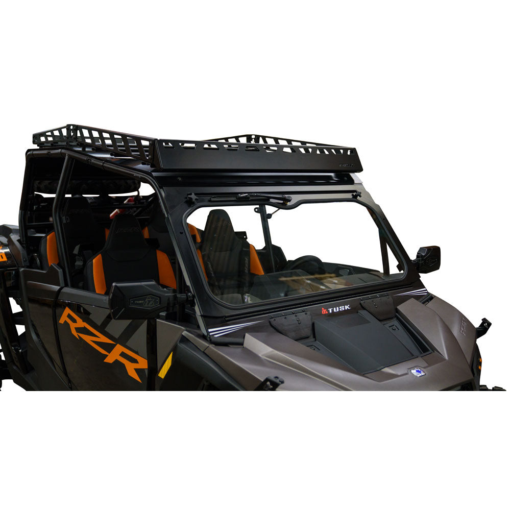 Tusk UTV Folding Glass Windshield with Windshield Wiper Polaris RZR XP 1000 Premium 2024–2025 - Adventure Parts
