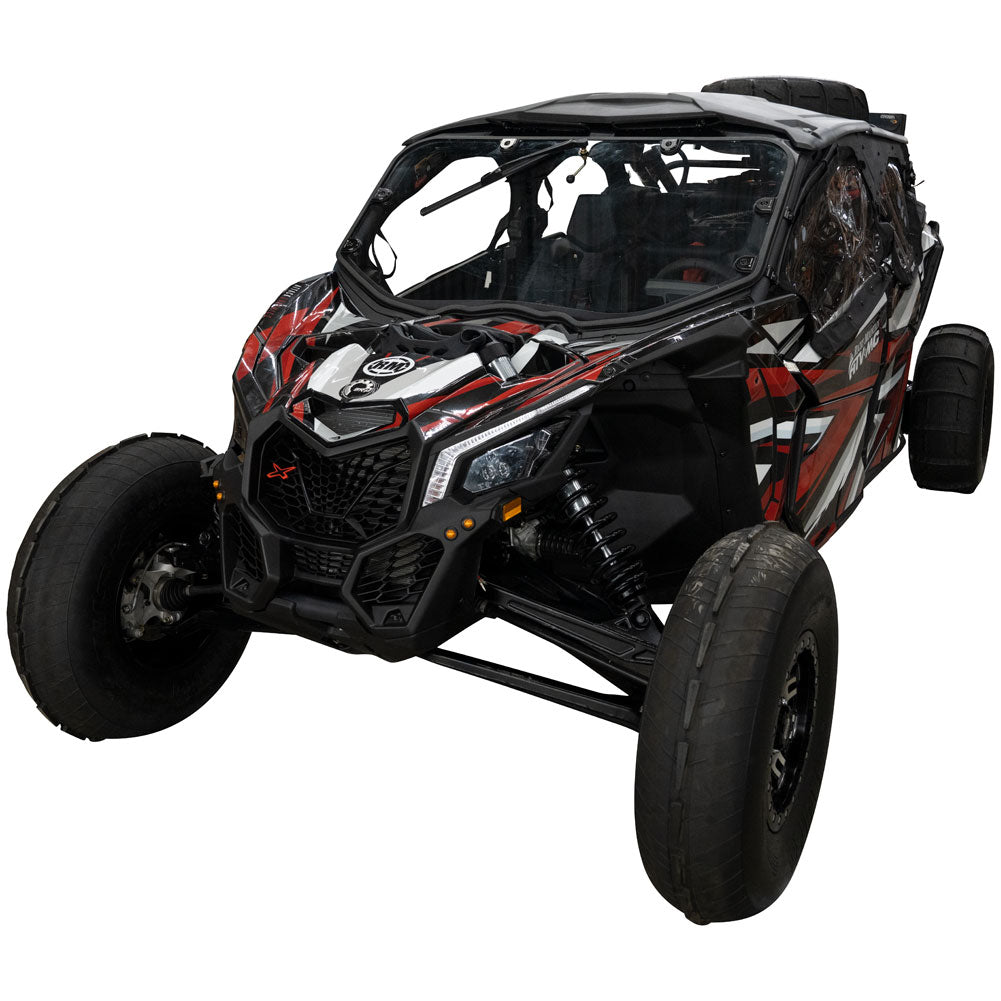 Tusk UTV Full View Glass Windshield with Windshield Wiper Can-Am Maverick X3 900 HO 64 Inch 2017-2024 - Adventure Parts