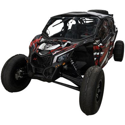 Tusk UTV Full View Glass Windshield with Windshield Wiper Can-Am Maverick X3 900 HO 64 Inch 2017-2024 - Adventure Parts