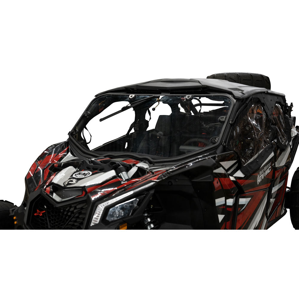 Tusk UTV Full View Glass Windshield with Windshield Wiper Can-Am Maverick X3 900 HO 64 Inch 2017-2024 - Adventure Parts