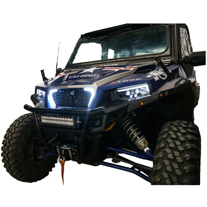 Tusk LED Front Accent Lights with Turn Signals Polaris GENERAL 1000 Deluxe EPS 2016-2025 - Adventure Parts