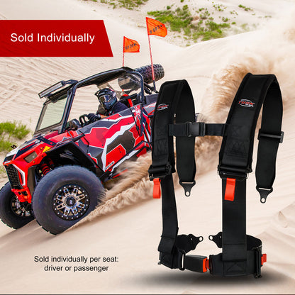 Tusk 4 Point 3 inch H-Style Safety Harness Can-Am Defender HD10 Max DPS 2017–2025