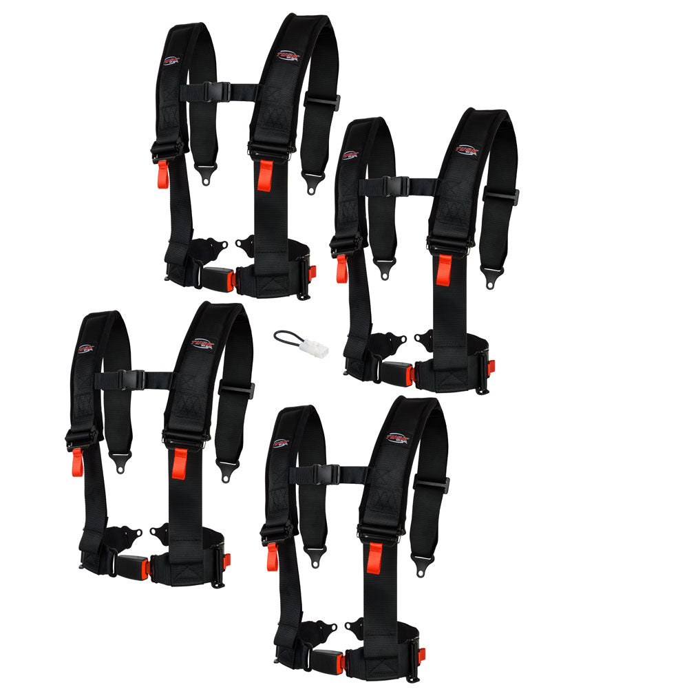 Tusk 4 Point 3 inch H-Style Safety Harness Yamaha Wolverine RMAX4 1000 2020-2025 - Adventure Parts