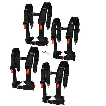 Tusk 4 Point 3 inch H-Style Safety Harness Yamaha Wolverine RMAX4 1000 2020-2025 - Adventure Parts