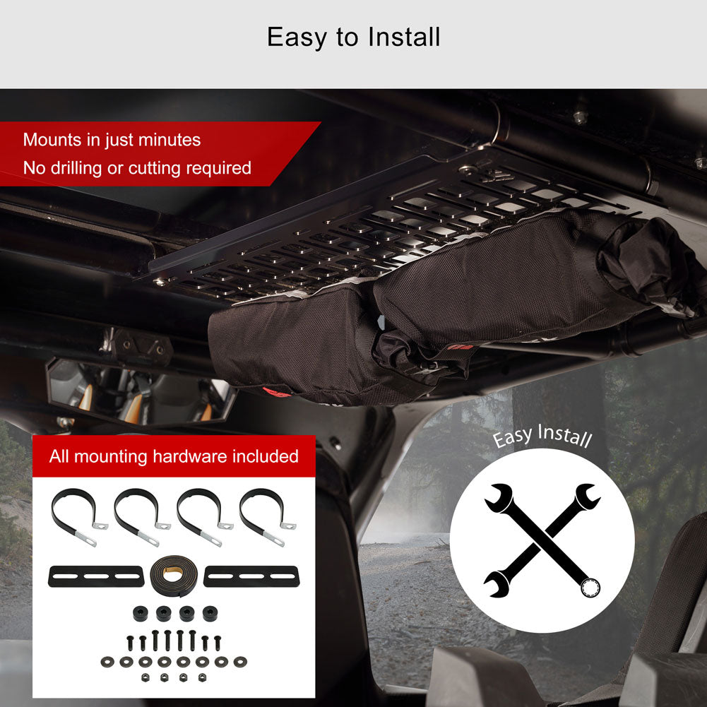 Tusk Aluminum MOLLE Panel Overhead Polaris RZR XP 1000 Premium 2024–2026