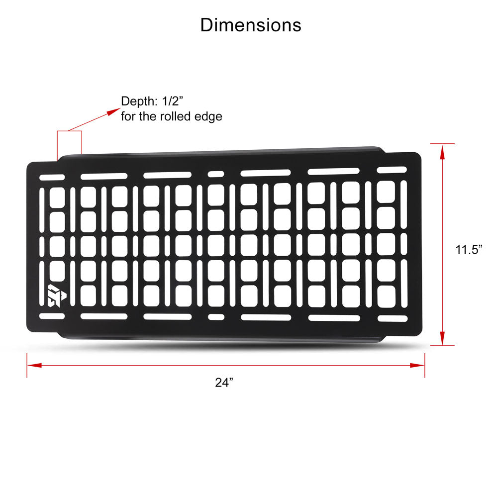 Tusk Aluminum MOLLE Panel Overhead Polaris RZR XP 1000 Premium 2024–2026