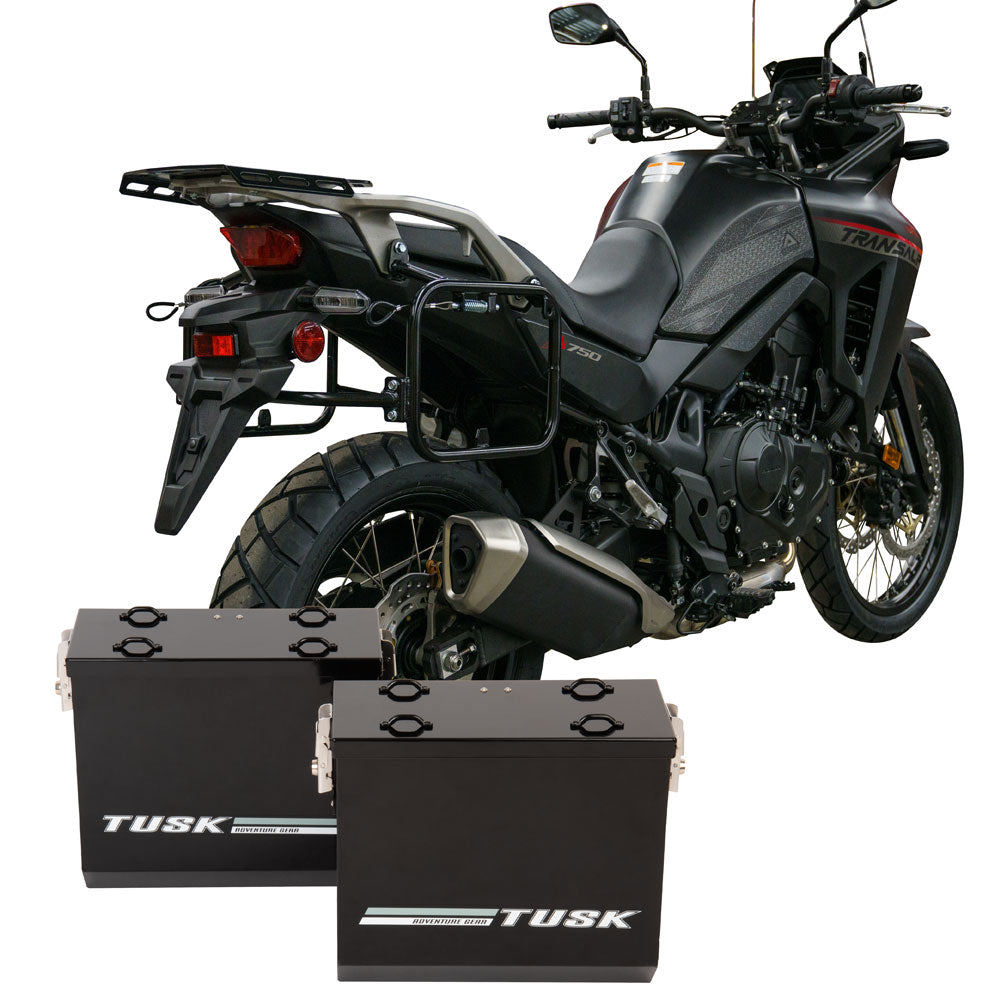 Tusk Aluminum Panniers with Pannier Racks Honda Transalp XL750 2024