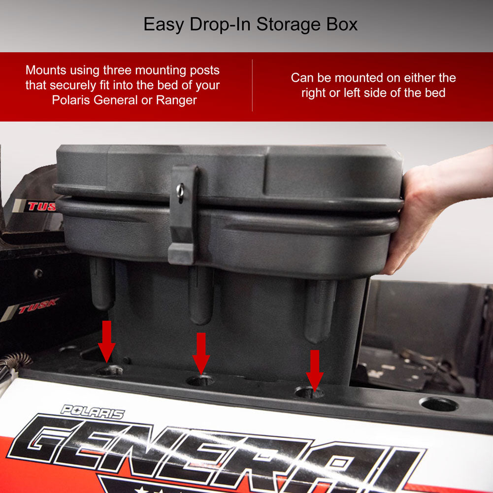 Tusk Bed Box 24L Polaris GENERAL 1000 Deluxe EPS 2016-2026