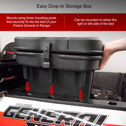 Tusk Bed Box 24L Polaris GENERAL 1000 Deluxe EPS 2016-2026