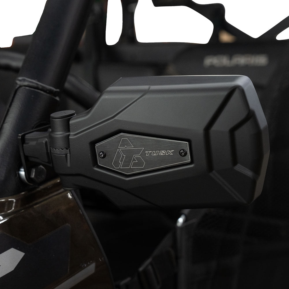 Tusk Pivot Folding UTV Mirror Kit w/A-pillar Mounts Polaris Ranger 2018-2025 - Adventure Parts