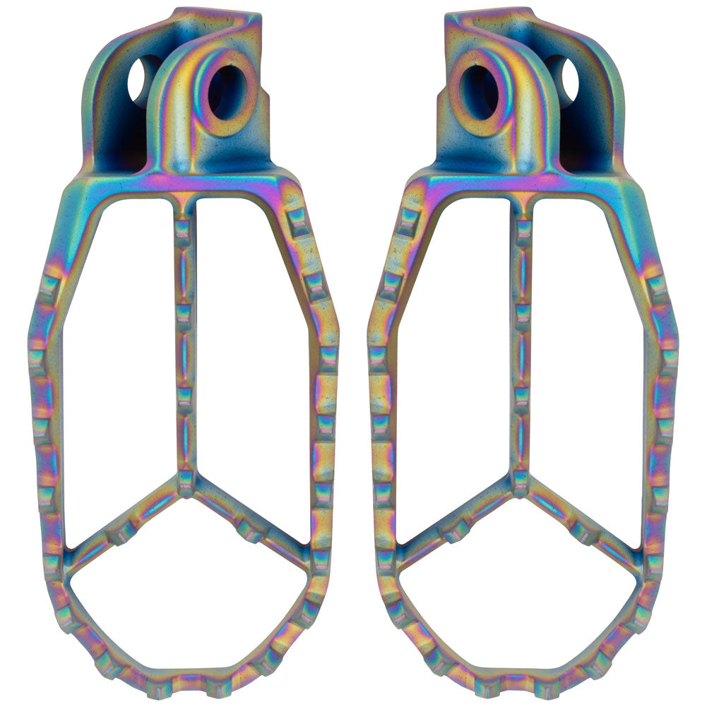 Tusk Blitz Titanium Moto Foot Pegs Jet Fuel KTM 105 SX 1998-2023 - Adventure Parts
