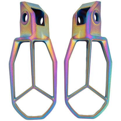 Tusk Blitz Titanium Moto Foot Pegs Jet Fuel KTM 125 SX (Fuel Injected) 2022-2026 - Adventure Parts