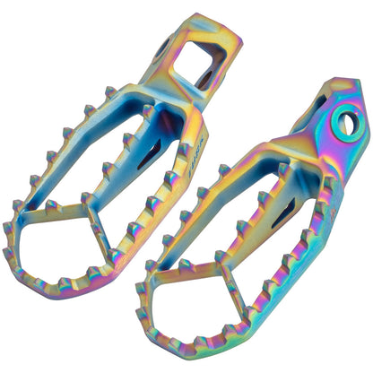 Tusk Blitz Titanium Moto Foot Pegs Jet Fuel KTM 125 SX (Fuel Injected) 2022-2026 - Adventure Parts