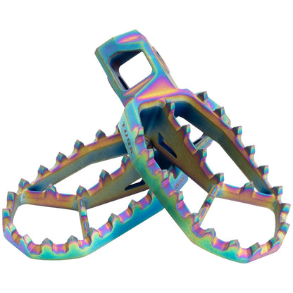 Tusk Blitz Titanium Moto Foot Pegs Jet Fuel KTM 125 SX (Fuel Injected) 2022-2026 - Adventure Parts
