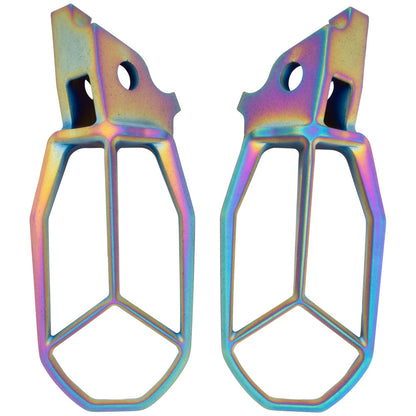 Tusk Blitz Titanium Moto Foot Pegs Jet Fuel Honda Transalp XL750 2024–2025 - Adventure Parts