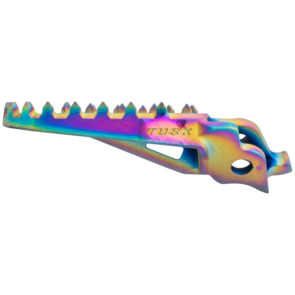 Tusk Blitz Titanium Moto Foot Pegs Jet Fuel Honda Transalp XL750 2024–2025 - Adventure Parts
