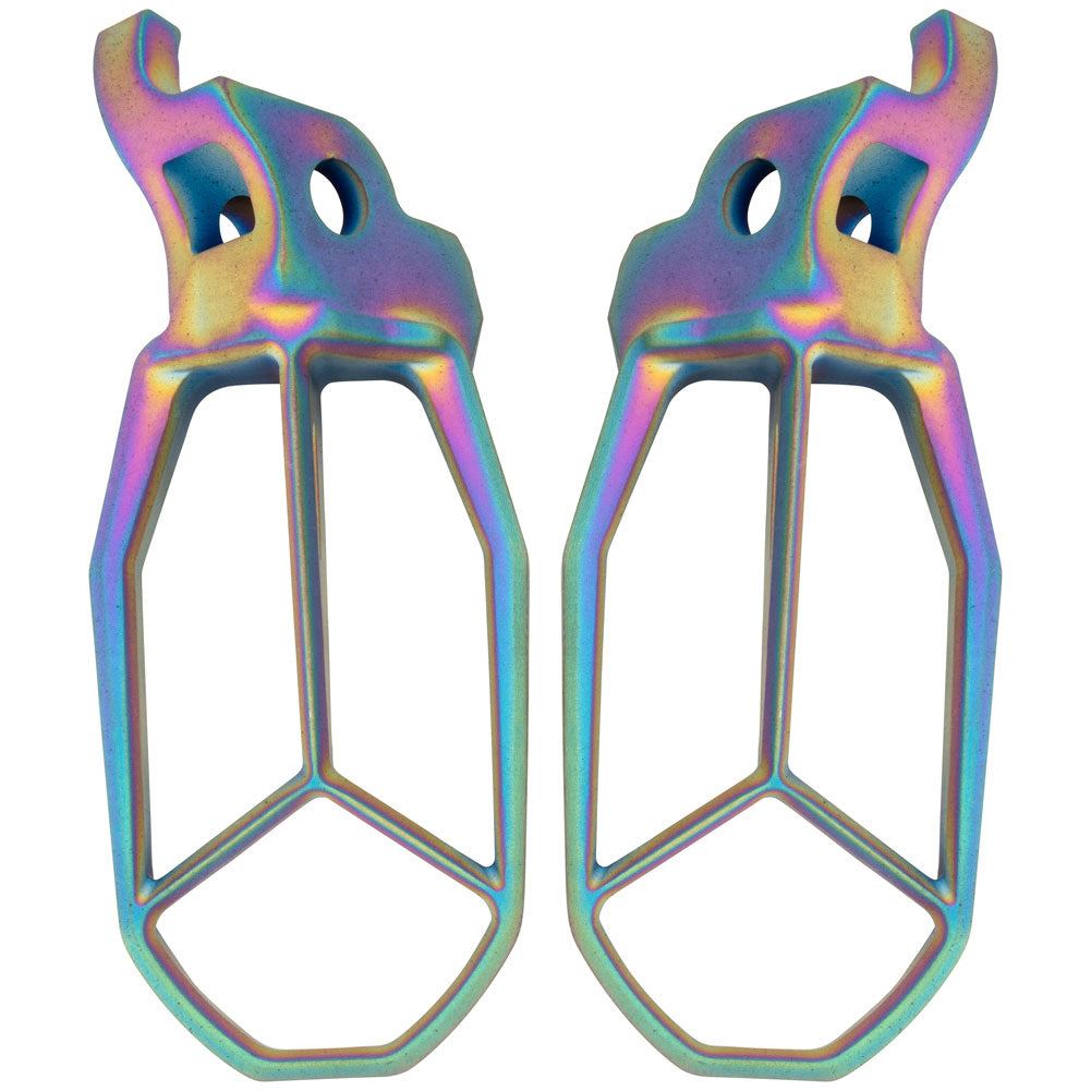 Tusk Blitz Titanium Moto Foot Pegs Jet Fuel Kawasaki KX250 2006–2026 - Adventure Parts
