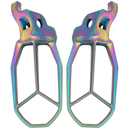 Tusk Blitz Titanium Moto Foot Pegs Jet Fuel Kawasaki KX250 2006–2026 - Adventure Parts