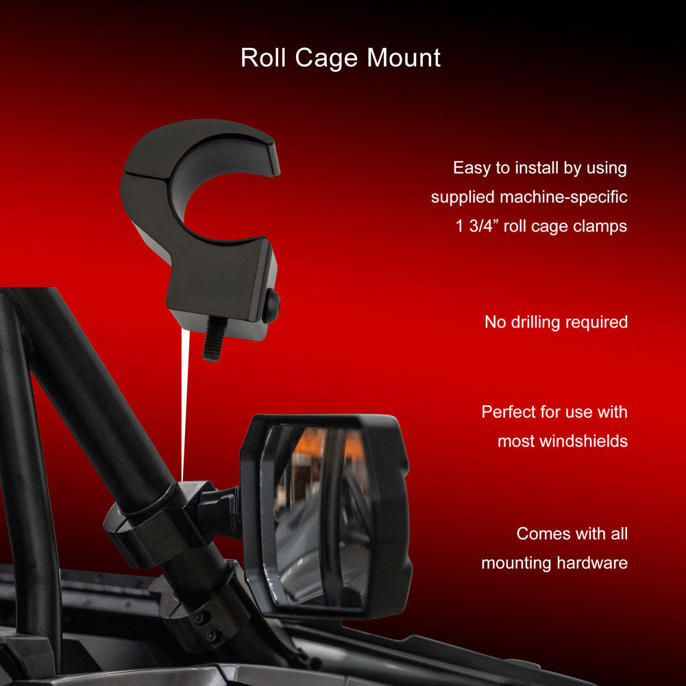 Tusk Pivot Folding Mirror Kit Polaris RZR XP 1000 Premium 2024–2026 - Adventure Parts