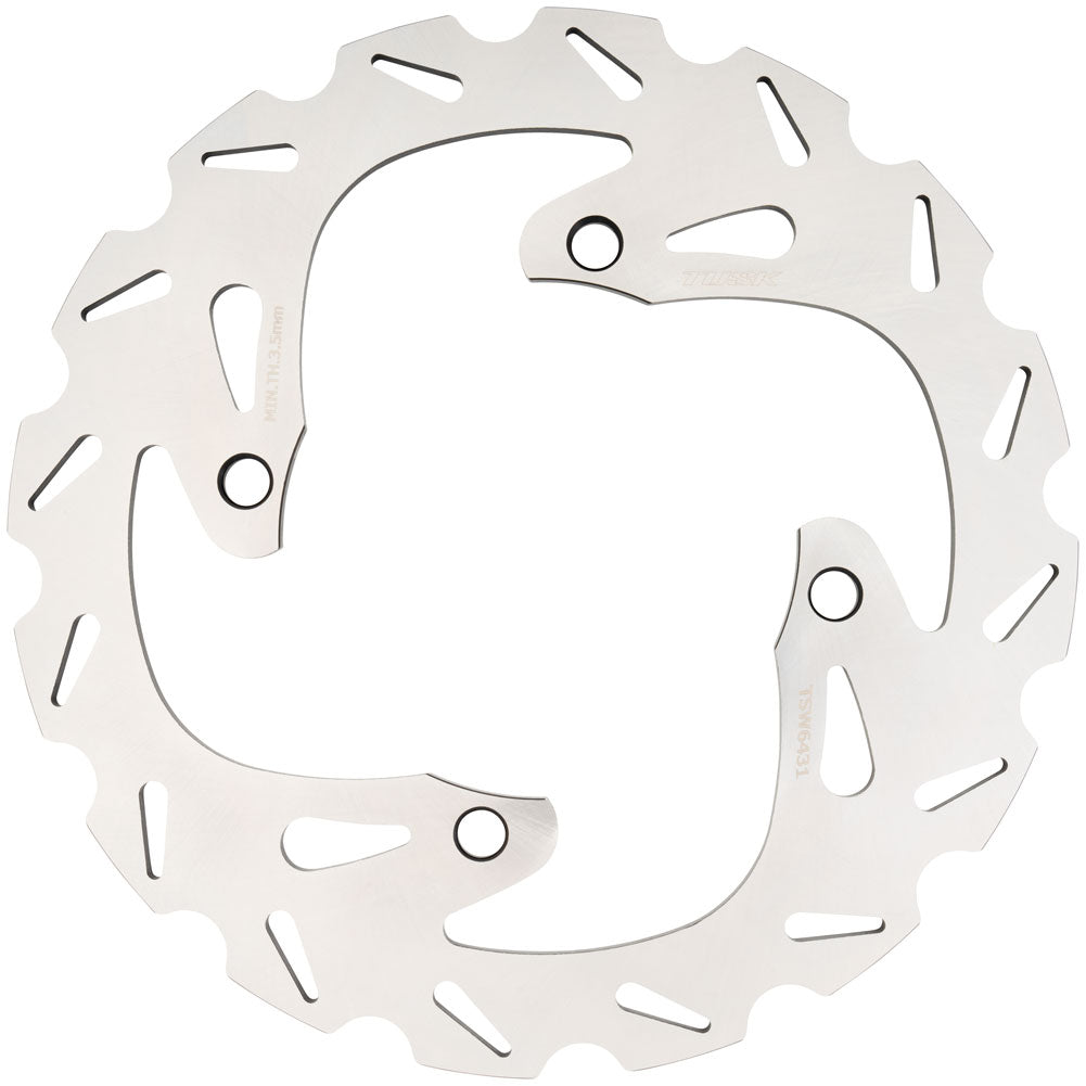 Tusk Stainless Steel Typhoon Brake Rotor Rear Kawasaki KX450 2024–2026