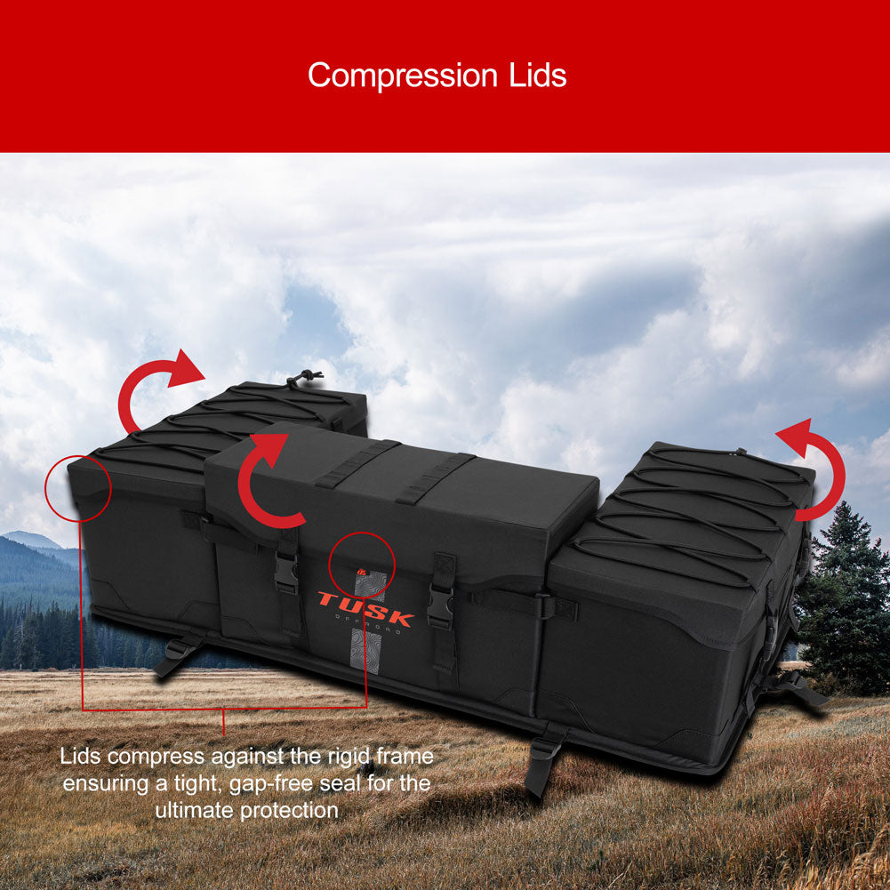 Tusk Trail-Runner Zipperless ATV Rear Rack Bag Honda TRX 200/D 1984-2026