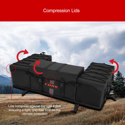 Tusk Trail-Runner Zipperless ATV Rear Rack Bag Honda TRX 200/D 1984-2026