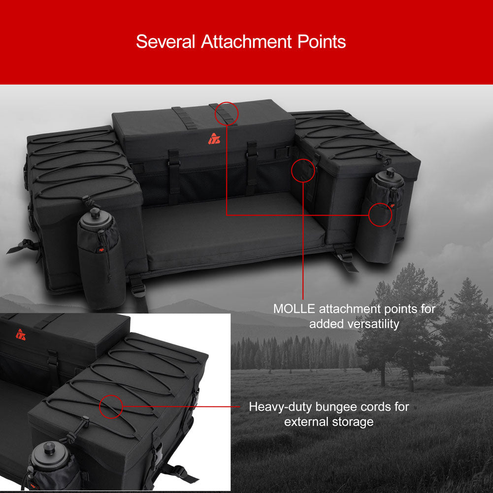 Tusk Trail-Runner Zipperless ATV Rear Rack Bag Universal