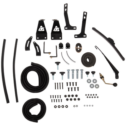 Tusk UTV Folding Glass Windshield with Windshield Wiper Yamaha Wolverine RMAX2 1000 2021-2025