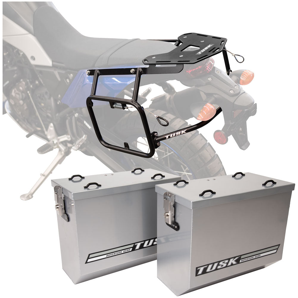 Tusk Aluminum Panniers w/ Pannier Racks Yamaha Tenere 700 2025-2026