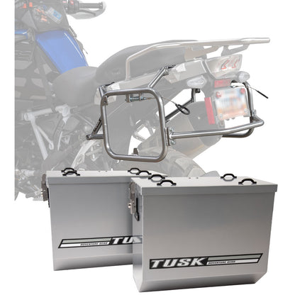 Tusk Aluminum Panniers with Pannier Racks V2 Large BMW R1200GS 2013–2016