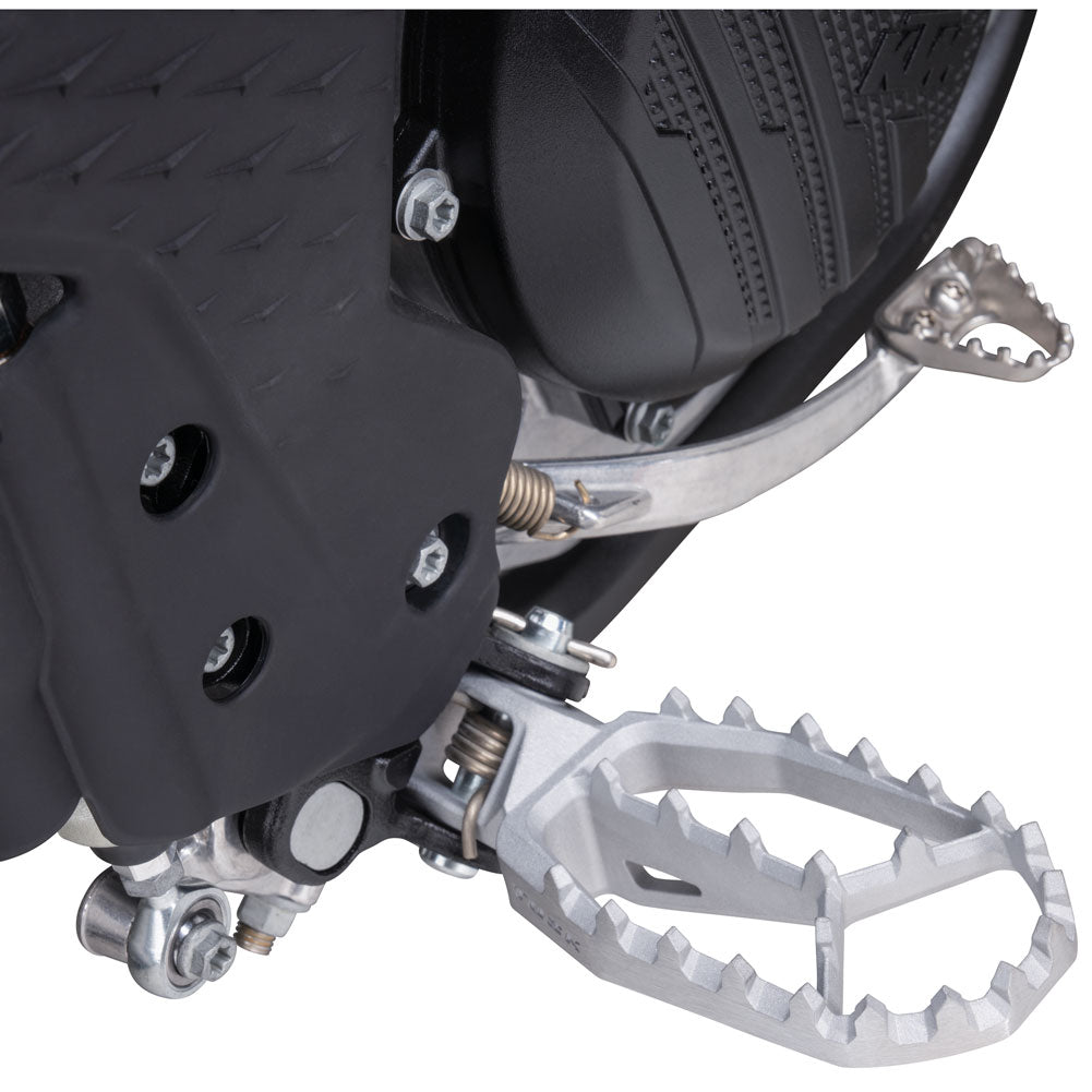 Tusk Blitz Titanium Moto Foot Pegs Jet Fuel KTM 125 SX (Fuel Injected) 2022-2026 - Adventure Parts