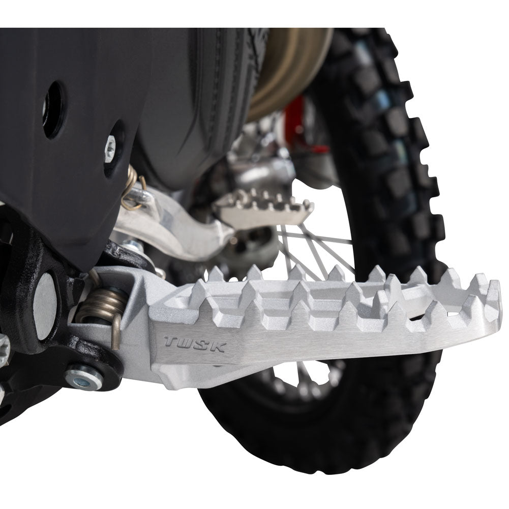 Tusk Blitz Titanium Moto Foot Pegs Jet Fuel KTM 125 SX (Fuel Injected) 2022-2026 - Adventure Parts