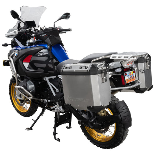 Tusk Frontier Panniers 38 Liter Panniers Only Brushed Aluminum
