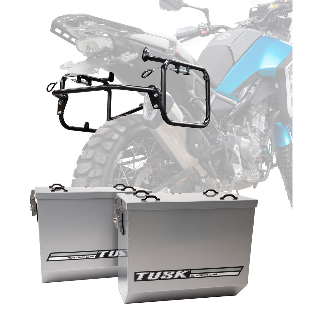 Tusk Aluminum Panniers with Pannier Racks V2 Large CFMOTO IBEX 450 2025