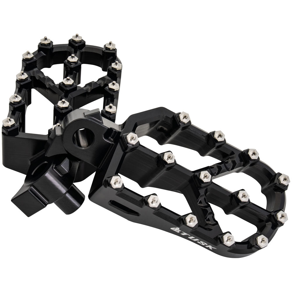 Tusk Strike Billet Moto Foot Pegs Black Yamaha WR250/400/450 F 1998-2024