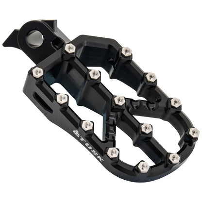 Tusk Strike Billet Moto Foot Pegs Black Yamaha WR250/400/450 F 1998-2024