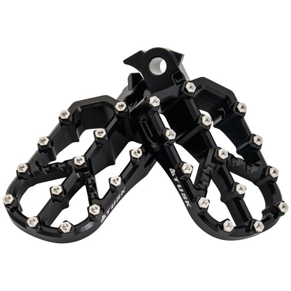 Tusk Strike Billet Moto Foot Pegs Black Yamaha WR250/400/450 F 1998-2024