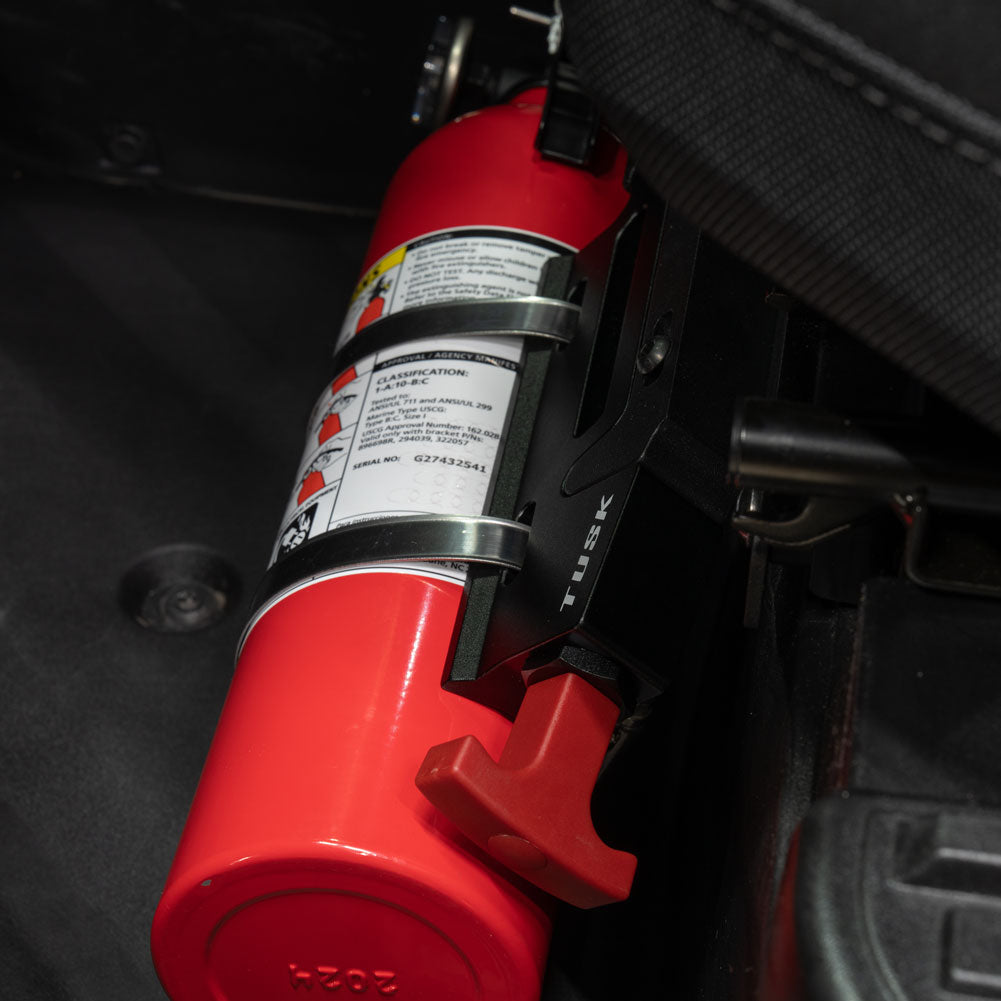 Tusk UTV Billet Fire Extinguisher Under Seat Kit Polaris XPEDITION ADV 5 Northstar 2024–2026 - Adventure Parts