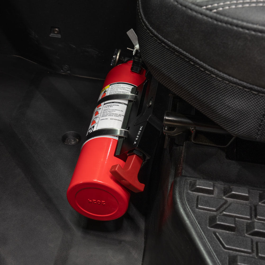 Tusk UTV Billet Fire Extinguisher Under Seat Kit Polaris XPEDITION ADV 5 Northstar 2024–2026 - Adventure Parts